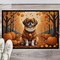 Edge Collections - 18" x 27" - Multicolor - Tibetan Spaniel Doormat Indoor Outdoor Rug Non Slip Washable - 1 Piece